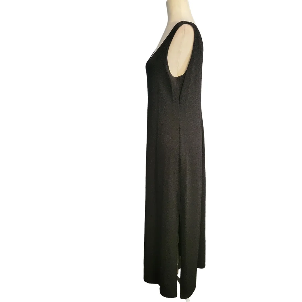 Danielle Casey Maxi Dress Black Dress Vintage Made in USA Size 12